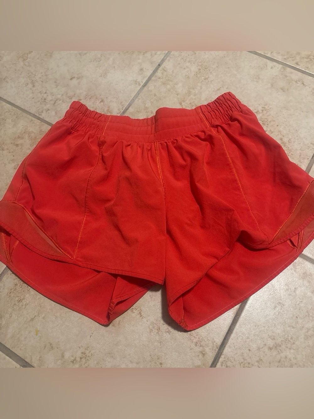 lululemon athletica Bright Red Hotty Hot shorts